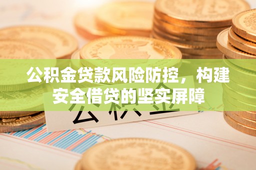 赣榆公积金贷款风险防控，构建安全借贷的坚实屏障