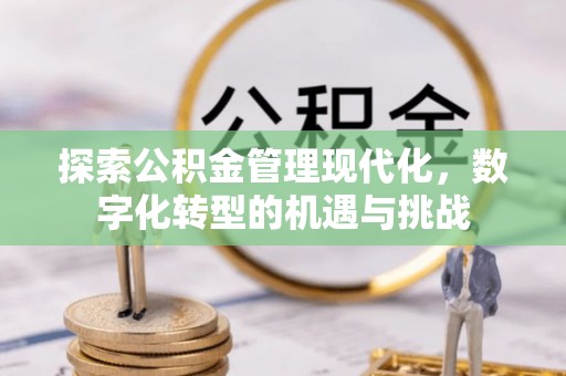 赣榆探索公积金管理现代化，数字化转型的机遇与挑战
