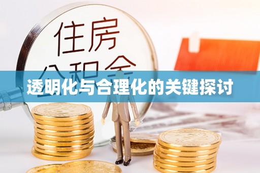 赣榆透明化与合理化的关键探讨