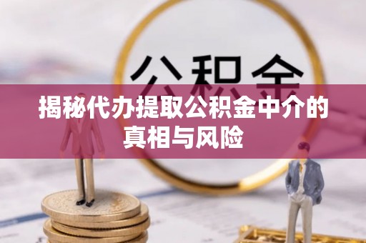 赣榆揭秘代办提取公积金中介的真相与风险