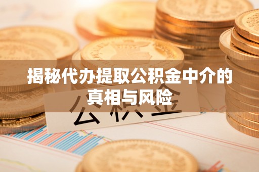 赣榆揭秘代办提取公积金中介的真相与风险