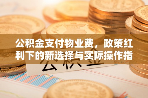 赣榆公积金支付物业费，政策红利下的新选择与实际操作指南