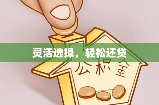 赣榆灵活选择，轻松还贷
