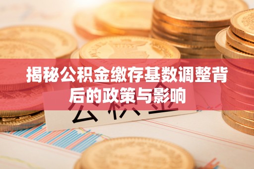 赣榆揭秘公积金缴存基数调整背后的政策与影响