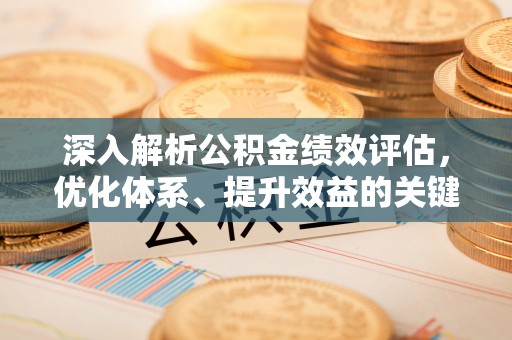 赣榆深入解析公积金绩效评估，优化体系、提升效益的关键路径