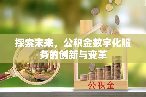 赣榆探索未来，公积金数字化服务的创新与变革