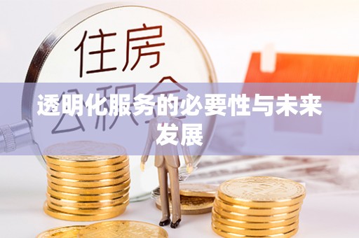赣榆透明化服务的必要性与未来发展