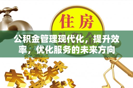 赣榆公积金管理现代化，提升效率，优化服务的未来方向