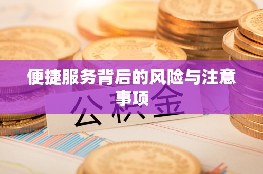 赣榆便捷服务背后的风险与注意事项