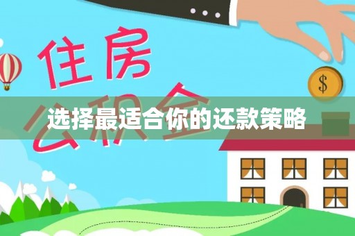 赣榆选择最适合你的还款策略
